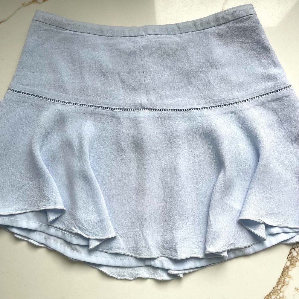 Aritzia Sunday Best blue mini skirt sz 0